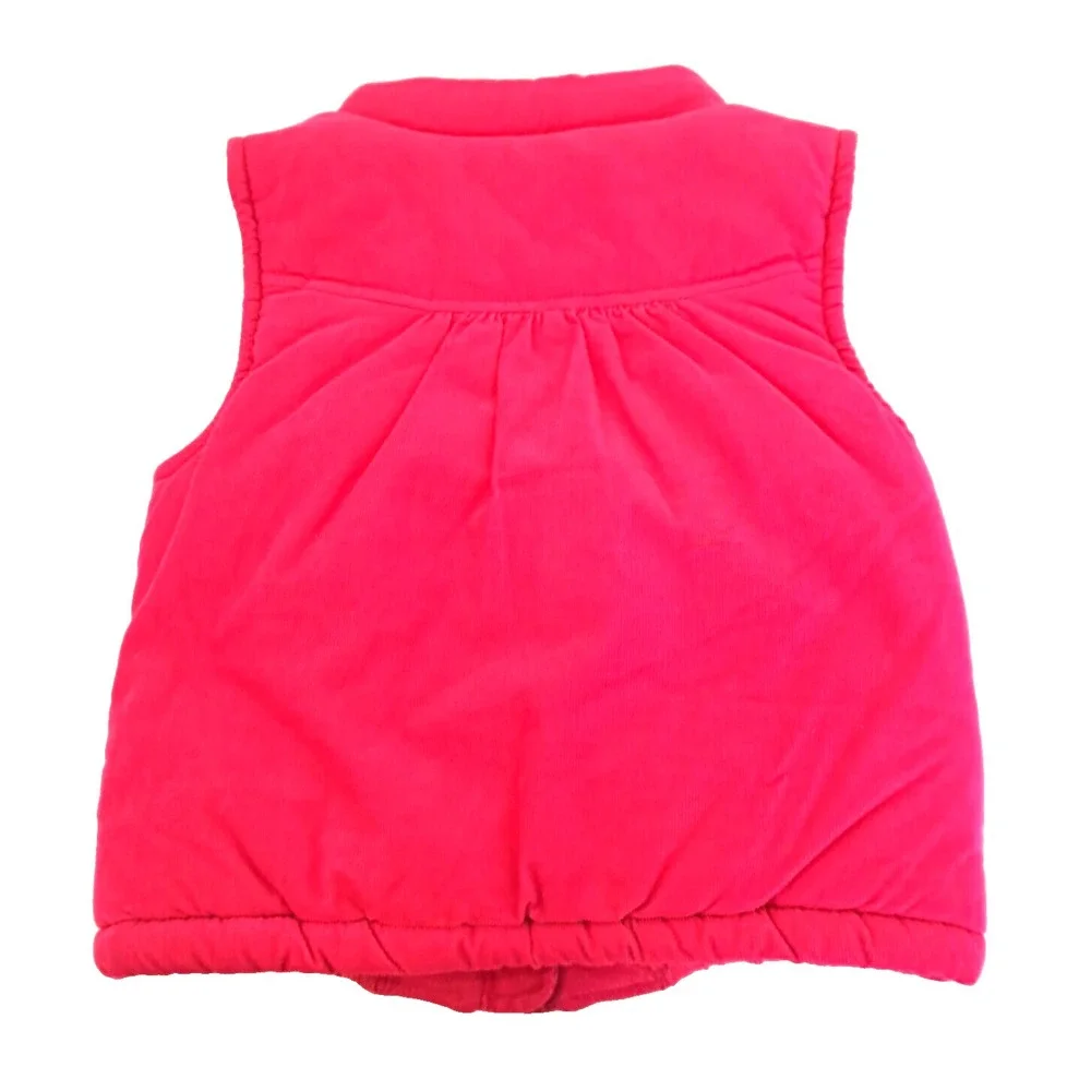 Carters Corduroy‎ Vest 2T Pink Polka Dot Snaps